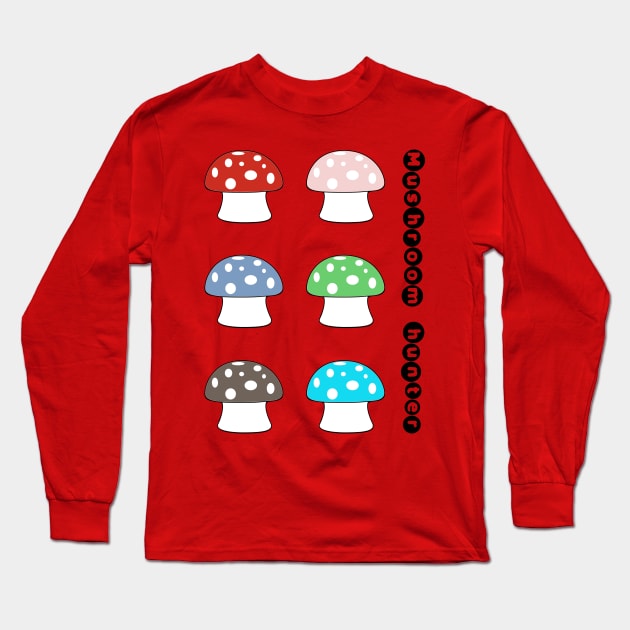 Mushroom hunter Long Sleeve T-Shirt by Madeinthehighlands